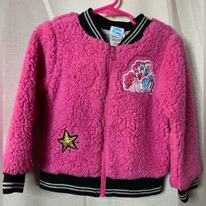 Pink fleece jacket in size 4T